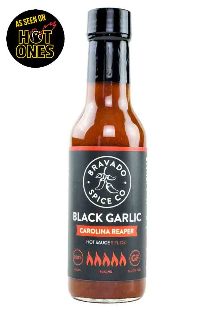 BRAVADO SPICE CO. Black Garlic & Carolina Reaper PEKOČA OMAKA